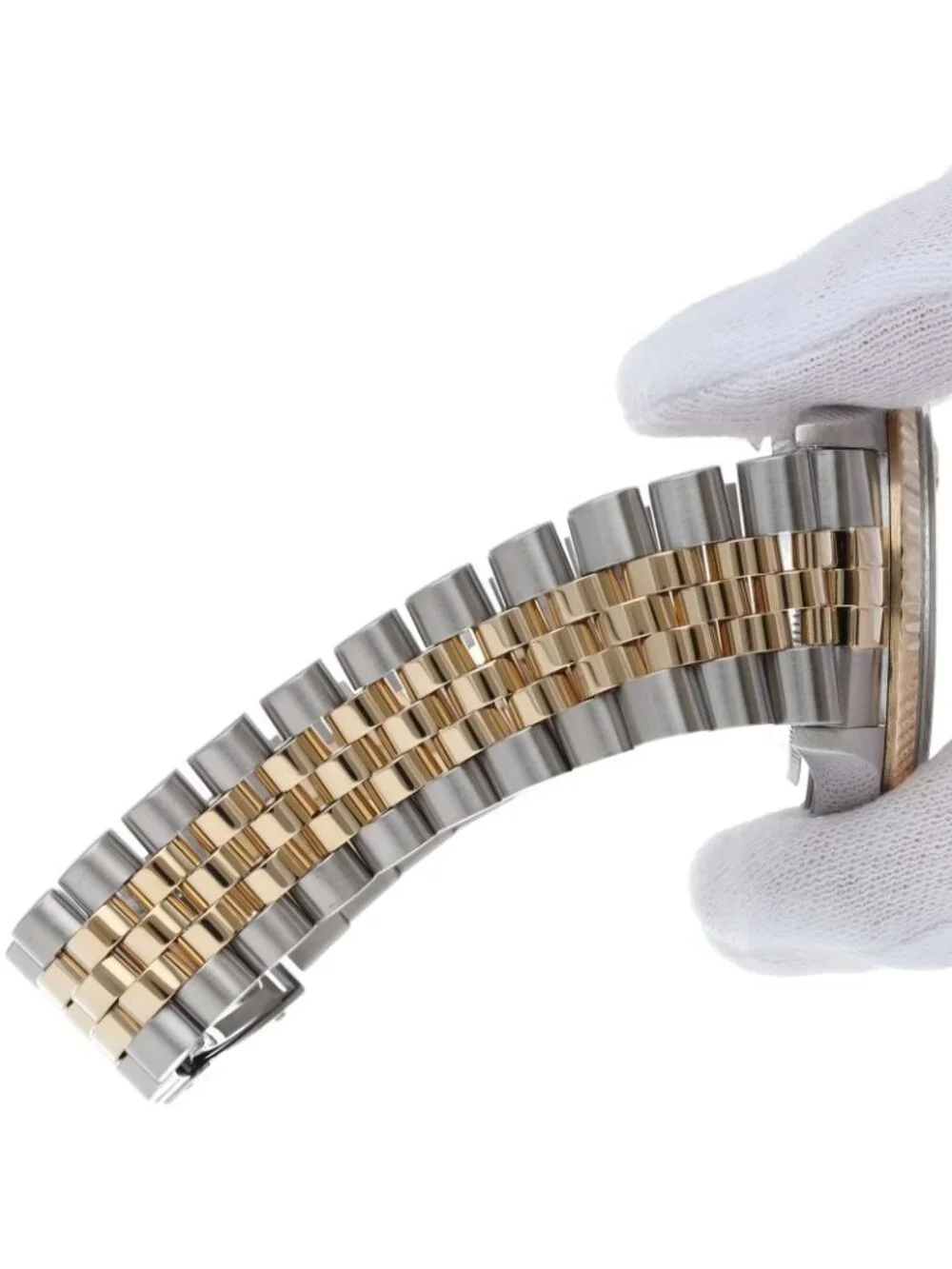 Rolex Datejust Watch Diamond Computer Dial 18k Yellow Gold SS